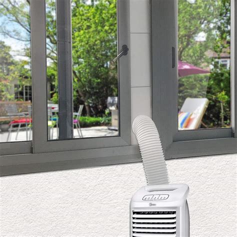 diy portable air conditioner window kit shop costway  btu portable air conditioner
