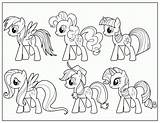Coloring Pony Little Pages Friendship Magic Printable Print Easy Preschool Games sketch template