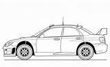 Subaru sketch template
