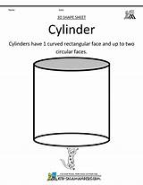 Cylinder Coloring Graduated 3d Template Templates Shapes sketch template