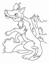 Wolf Coloring Pages Printable Pup Story Kids Baby Telling Template Color Print Getdrawings Getcolorings sketch template
