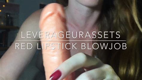 Leverageurassets Red Lipstick Redhead Sloppy Blow Job