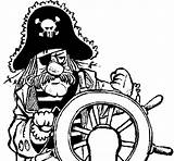 Pirati Capitaine Capitano Colorier Acolore Coloritou sketch template