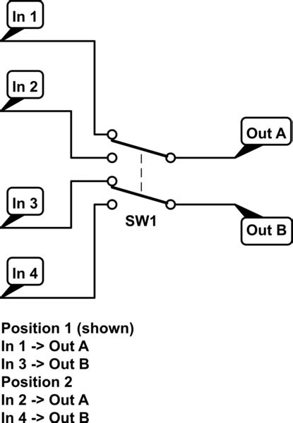 switches   dpdt switch    reverse    selects    inputs