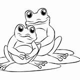 Frog Coloring Pages Print Kids sketch template