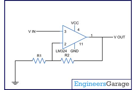 Non Inverting Amplifier Using Lm 324