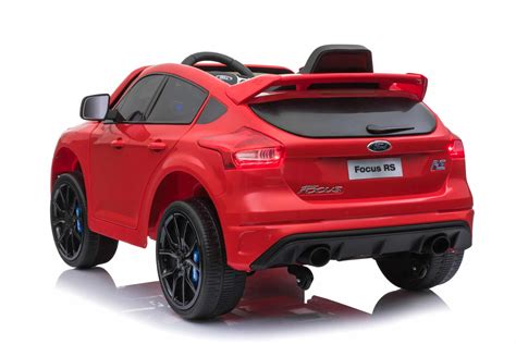 licensed ford focus rs  childrens kids battery ride  car red
