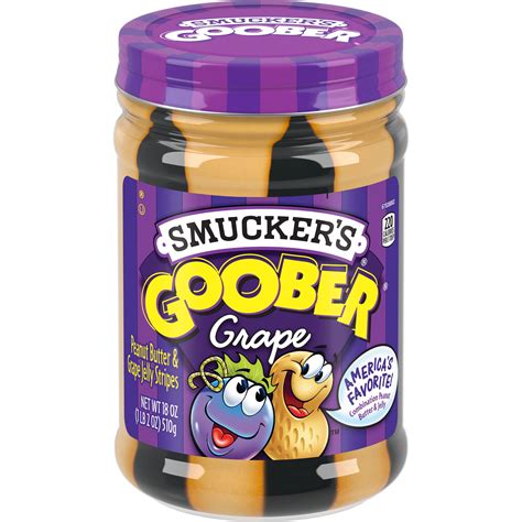 smuckers goober peanut butter  grape jelly stripes  ozs walmartcom