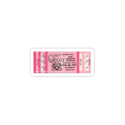 vintage queen concert ticket sticker  sabrichamides   ticket sticker queen stickers