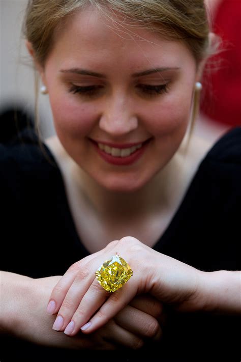 sothebys plans auction  huge yellow diamond video