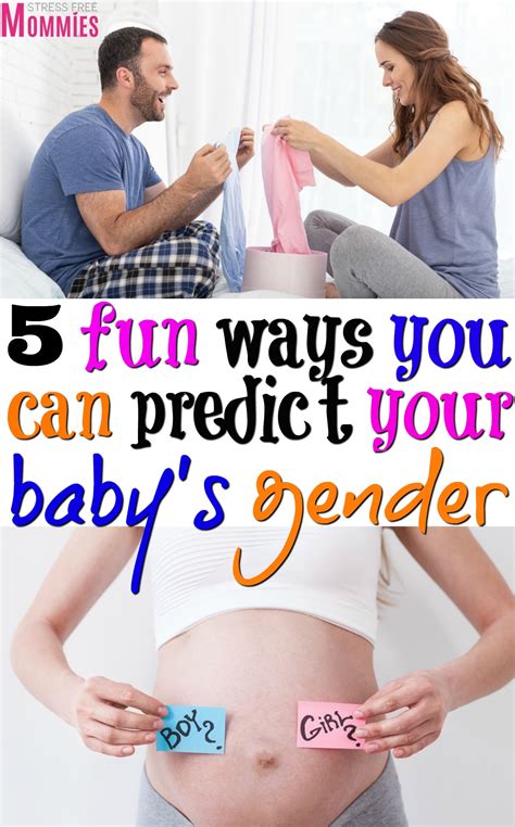 fun ways   predict  babys gender