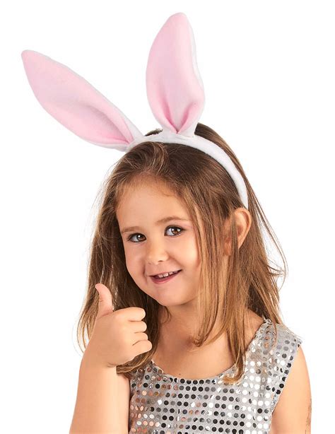 roze konijn oren haarband voor kinderen accessoiresen goedkope carnavalskleding vegaoo