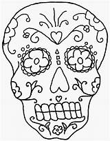 Dead Coloring Pages Skeleton Skull Printable Kids Muertos Los Sugar Easy Face Dia Print Drawing Adults Bones Axial Color Template sketch template