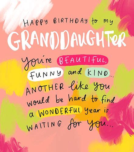 Beautiful Granddaughter Birthday Cards You Re Beautiful Funny And Kind