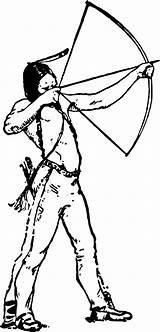 Bow Arrow Bogen Pfeil Indianer Indio Flecha Publicdomainpictures sketch template