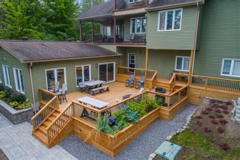 deck   backyard landscape design ideas patio productions