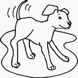 Wag Clipart Coloring Tail Dog Colouring Pages Domestic Kids Animal Line Cliparts Animals Clipground Library sketch template