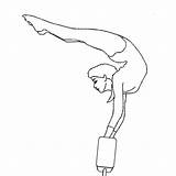 Gymnastics Gabby Douglas sketch template