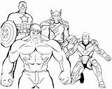 Coloring Marvel Pages Superhero Avengers Super Hero Color Kids Sheets Printable Boy sketch template