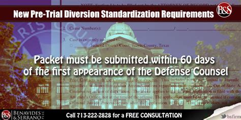 pretrial diversion standardized requirements