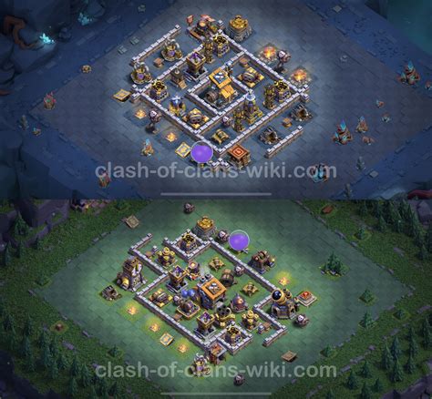 top builder hall level  anti  stars base  link clash  clans