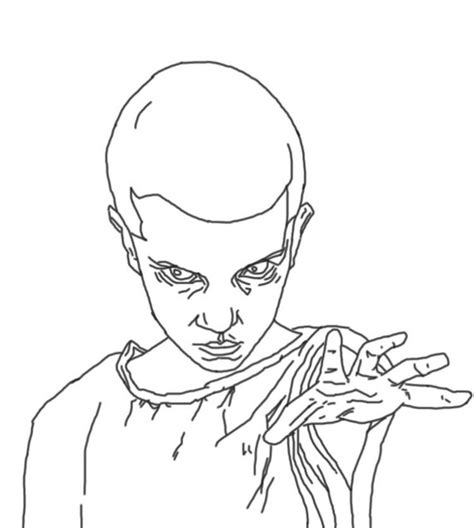 Eleven Stranger Things Coloring Pages Coloring Walls