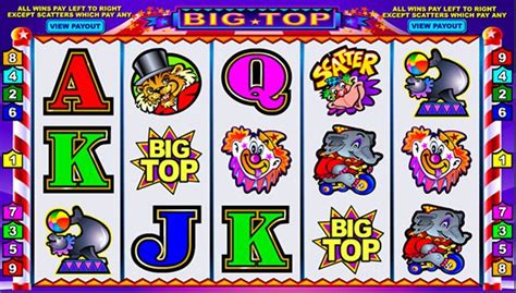 big top slot machine review  casino arenaug
