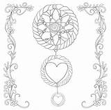 Acchiappasogni Illustration Adulti Dreamcather Scaricare sketch template