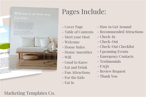 airbnb  book template book template  template  packet