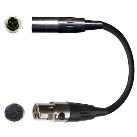 pin min xlr taftam microphone   pin taf radio transmitter mic adapter ebay