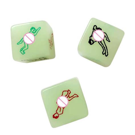 Hot Erotic 5pcs Glow In The Dark Erotic Dice Night Lights Love Dice Of