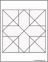 Geometric Coloring Cross Pages Diamond Quilt Customize Quilts Print Shape Detailed Squares Arrows Colorwithfuzzy sketch template