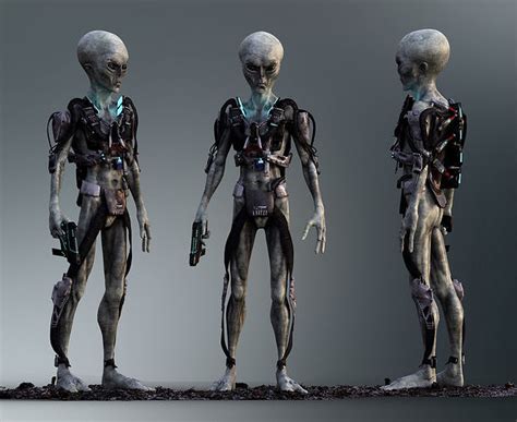 model sci fi alien vr ar  poly rigged cgtrader