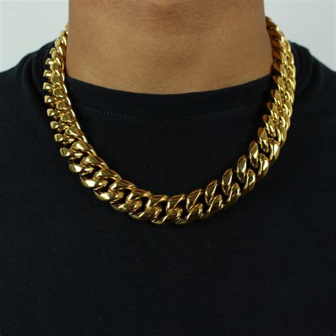 mm miami cuban link chain  gold jewlz express