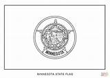 Flag Coloring Minnesota State Pages Printable Flags Drawing North Popular Categories sketch template