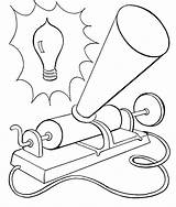 Invention Edison sketch template