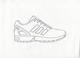 Adidas Nmd Drawing Coloring Template Line Choose Board sketch template