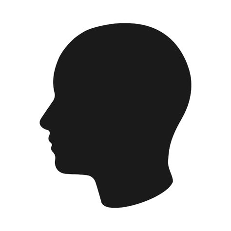 premium vector head silhouette vector illustration