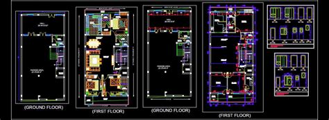 independent house  floor layout plan dwg drawing  house layout plans house layouts