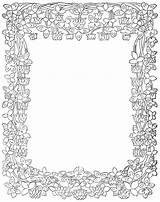 Printable Border Frames Coloring Pages Jewish Borders Clipart Frame Fuschia Clipartbest Designs Floral Clip Colouring Cliparts Karenswhimsy Flowers Patterns Mister sketch template