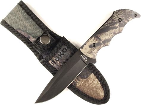 ruko ruk     blade hunting knife  camouflage handle