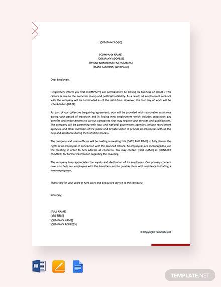 closing business letter  clients template word google docs