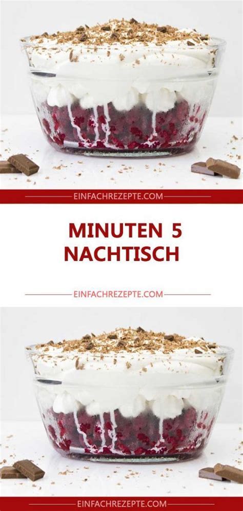 minuten nachtisch   einfacher nachtisch
