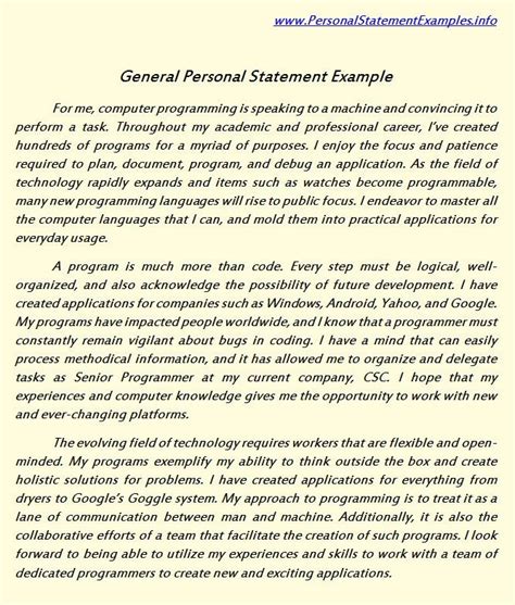 images  personal statement sample  pinterest