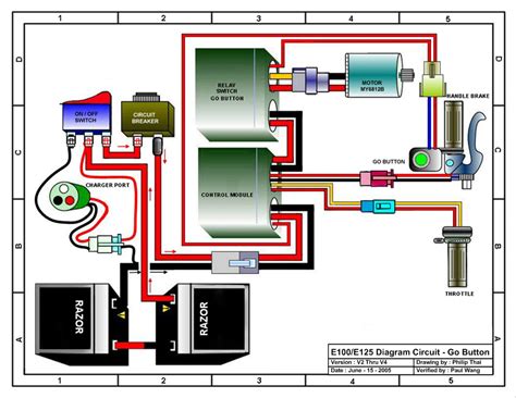 wiring diagram electric scooter power  funtv