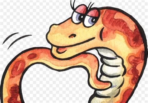 gambar kartun ular  foto gambar