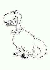 Coloring Cute Rex Dinosaur Printable Pages Kids Popular sketch template
