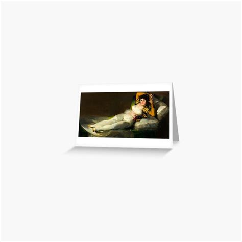 Francisco De Goya The Clothed Maja Greeting Card By Orcaartgallery