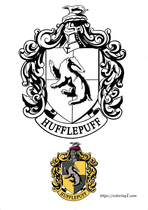 harry potter hufflepuff coloring pages   coloring sheets
