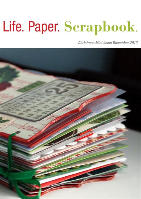 lifepaperscrapbook december mini  life paper scrapbook issuu